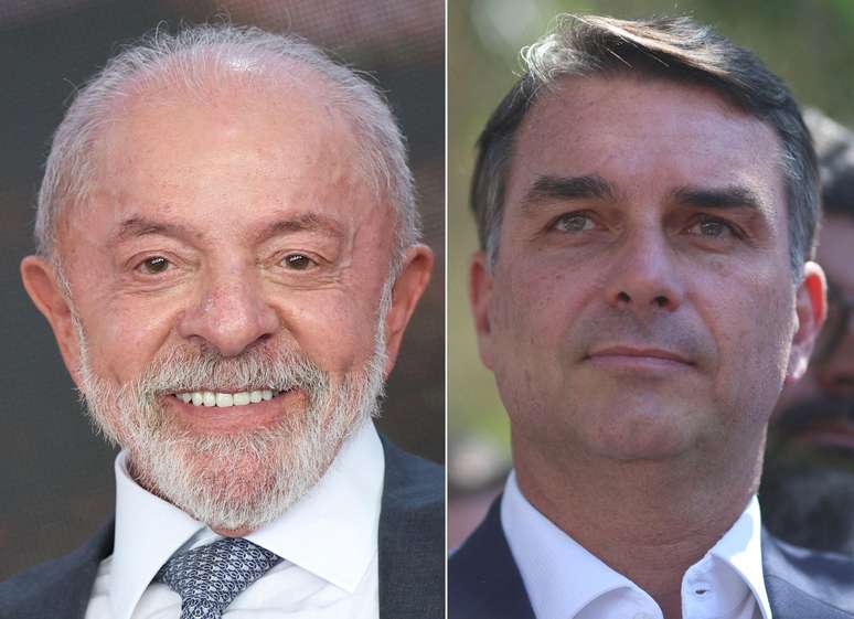 Montagem com Lula e Fl&aacute;vio