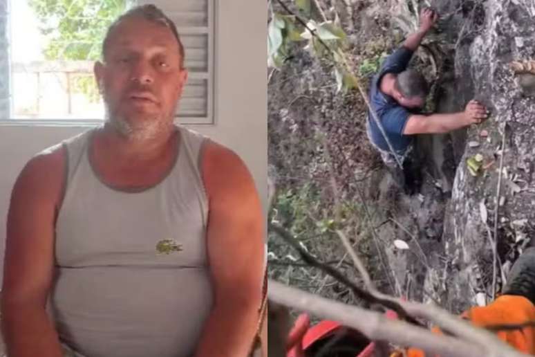 Um homem de 50 anos foi resgatado ap&oacute;s passar mais de 16 horas preso em um penhasco na Serra de Taguatinga, no sudeste do Tocantins. Segundo apura&ccedil;&atilde;o do g1 junto ao Corpo de Bombeiros, Gilmar de Oliveira escorregou ao tentar tirar uma selfie e ficou &agrave; beira de um precip&iacute;cio com cerca de 70 metros de altura.