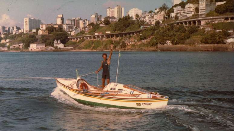 Travessia da &Aacute;frica ao Brasil levou Amyr Klink a entrar no Livro Guiness dos Recordes