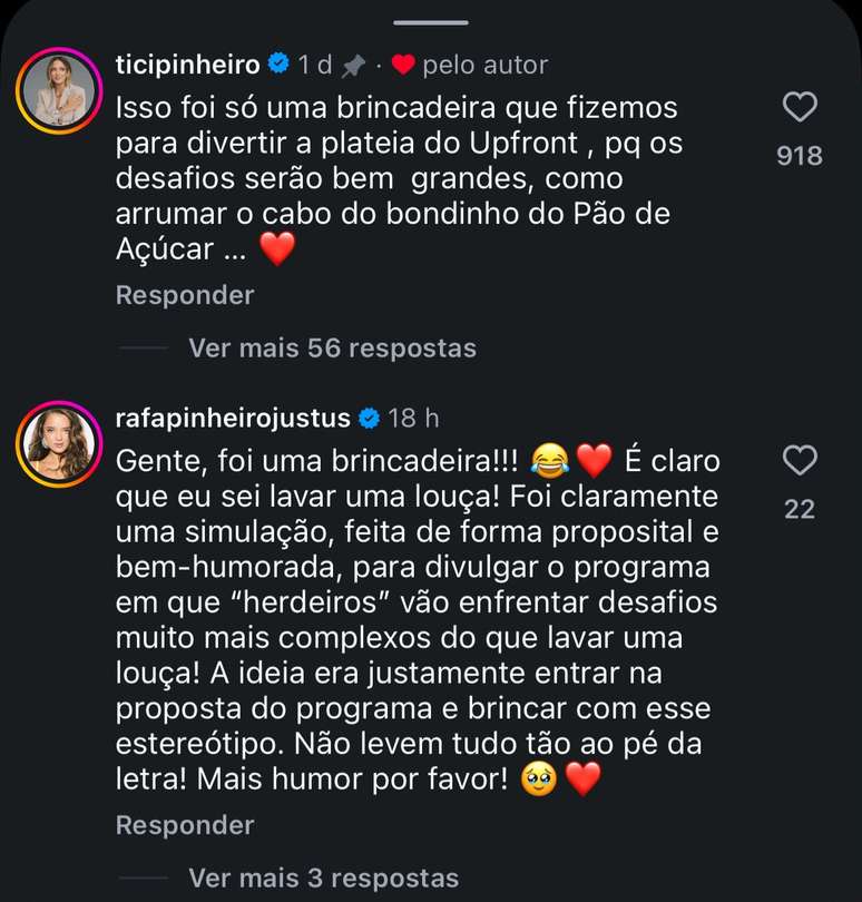 Ticiane Pinheiro e Rafa Justus rebatem cr&iacute;ticas ap&oacute;s evento da Globo