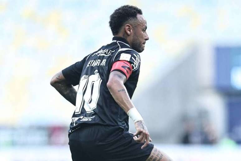 Neymar teve uma boa atua&ccedil;&atilde;o no duelo entre Fluminense x Santos, no Rio de Janeiro &ndash;