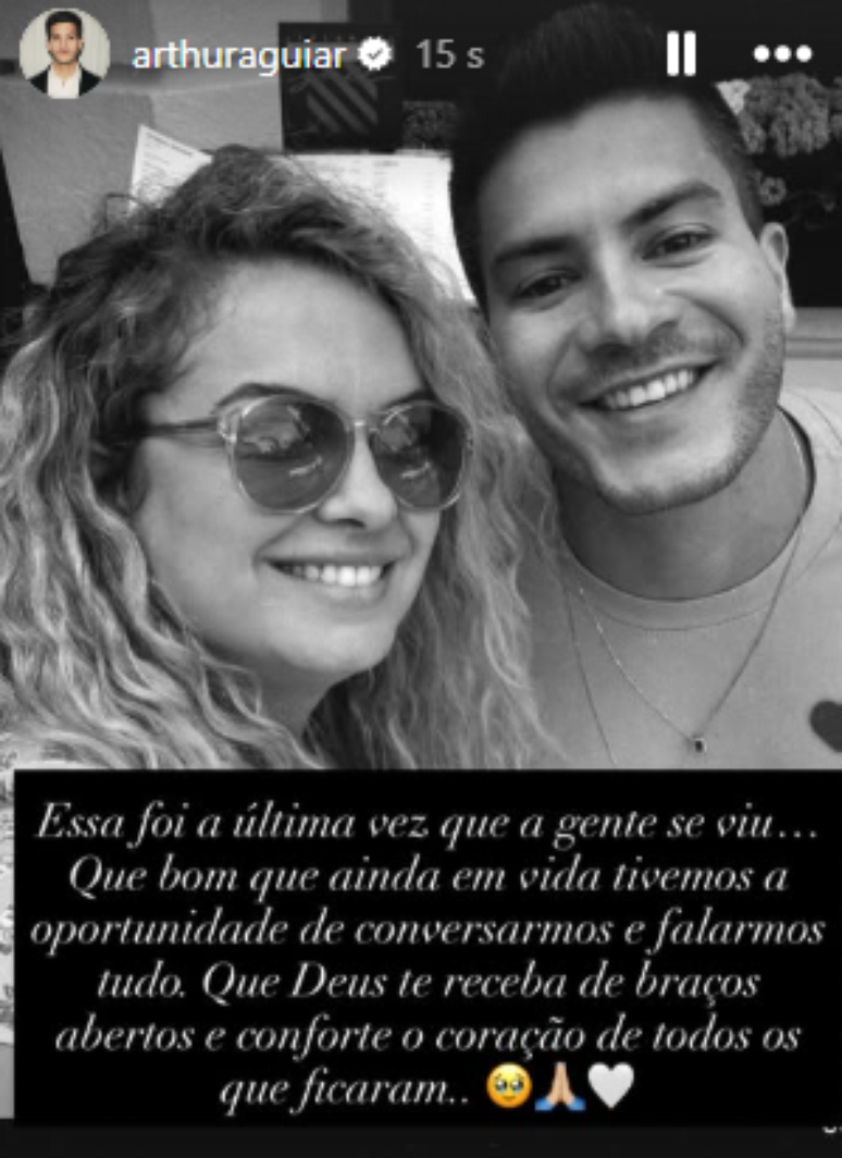 Arthur Aguiar faz homenagem &agrave; Lua Blanco