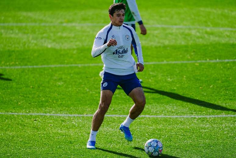 Atividade de prepara&ccedil;&atilde;o do City antes de receber o AEK na Champions &ndash;