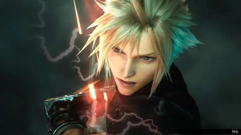 O queridinho Cloud Strife &eacute; uma das Visions dispon&iacute;veis que ajudam nas batalhas