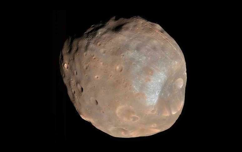 Phobos, lua de Marte.