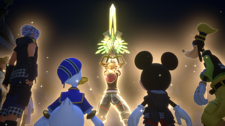 Sora &eacute; o principal protagonista da s&eacute;rie, que conta com a ajuda de Donald e Pateta