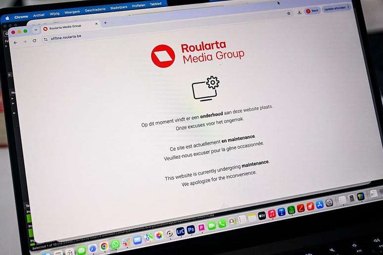 Sites na Europa, como o da empresa de m&iacute;dia belga Roularta, tiveram que desativar seu acesso