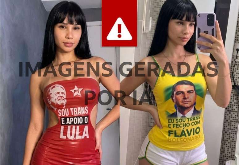 Perfil publica fotos a favor de Lula e Bolsonaro