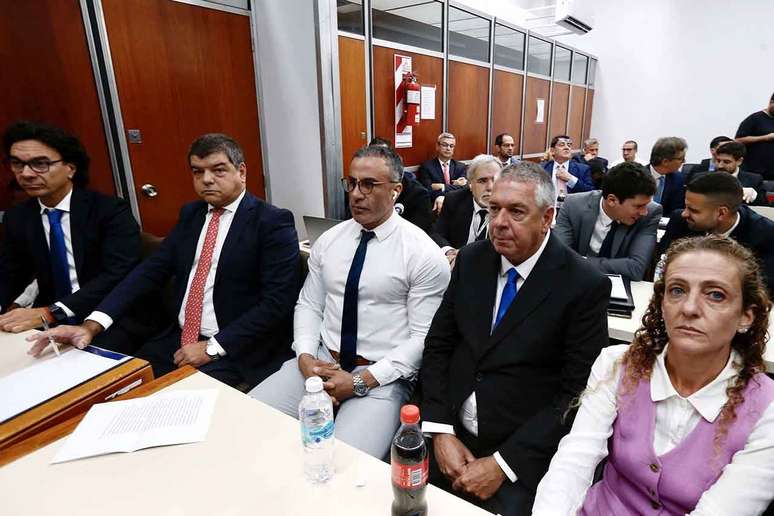 Leopoldo Luque (C), durante o julgamento sobre a morte de Diego Maradona &ndash;