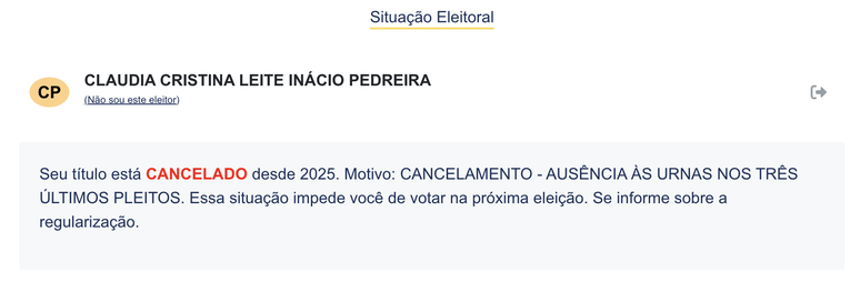 Claudia Leitte est&aacute; com t&iacute;tulo de eleitor cancelado