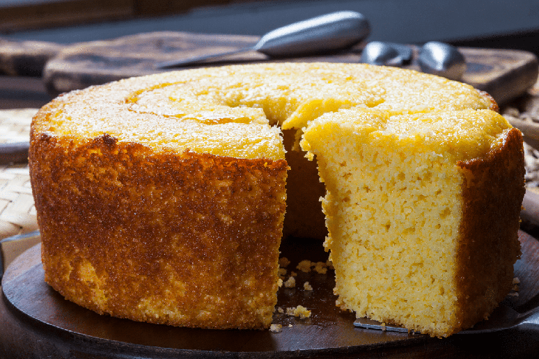Bolo de floc&atilde;o de milho 