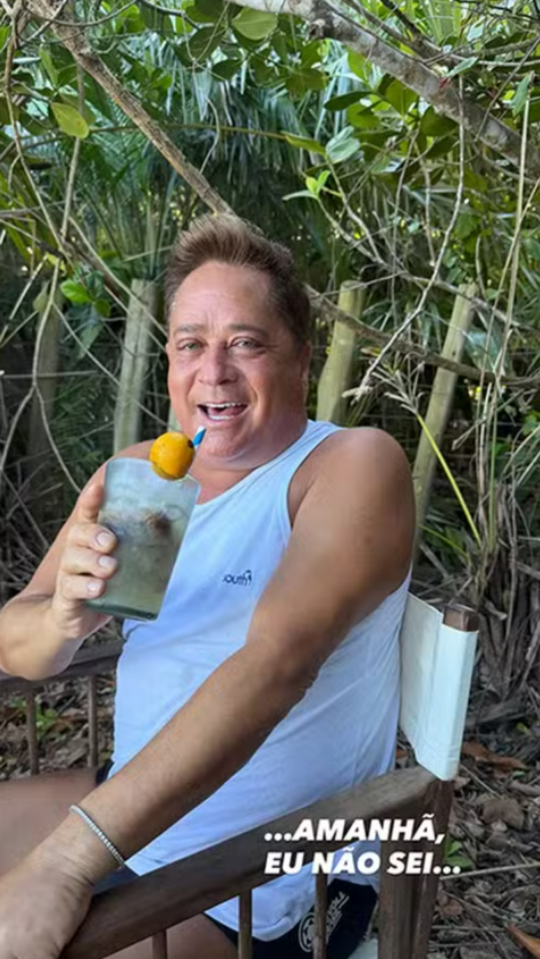 Foto que Leonardo publicou enquanto rolava o anivers&aacute;rio de cinco anos de Maria Flor