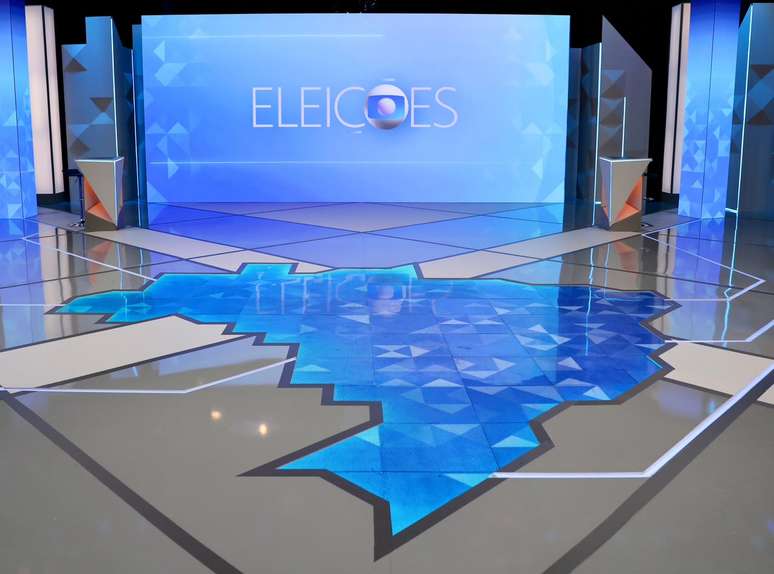 Globo mostra cen&aacute;rio onde acontece debate presidencial nesta sexta-feira, 23