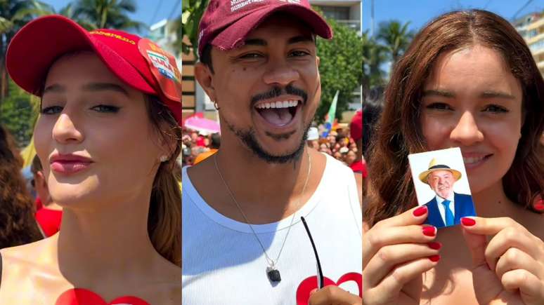 Sophie Charlotte, Bruna Griphao, Xam&atilde; e outros famosos comparecem em ato de Lula no RJ