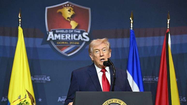 O presidente americano, Donald Trump, criou uma alian&ccedil;a chamada Escudo das Am&eacute;ricas para promover os interesses dos Estados Unidos junto aos seus aliados na regi&atilde;o, que poder&aacute; vir a incluir o Brasil