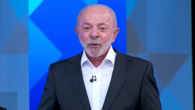 Lula durante debate da Globo