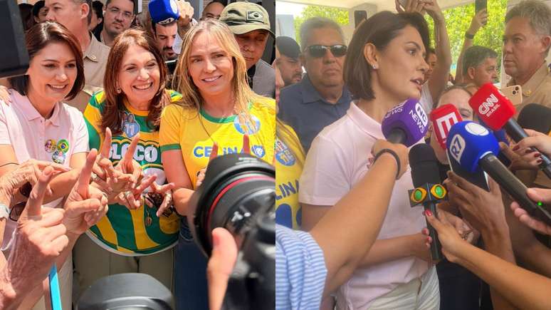Michelle vota em Bras&iacute;lia e diz que acompanhar&aacute; apura&ccedil;&atilde;o ao lado de Jair Bolsonaro