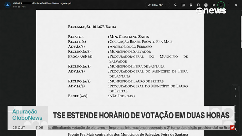 GloboNews exibe n&uacute;mero de produtora por acidente