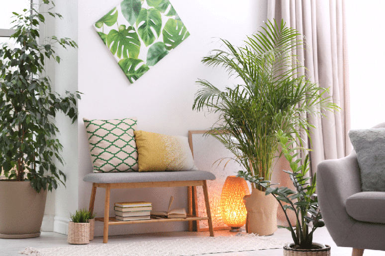 As estampas com imagens de folhas s&atilde;o quase que uma marca registrada do estilo tropical 