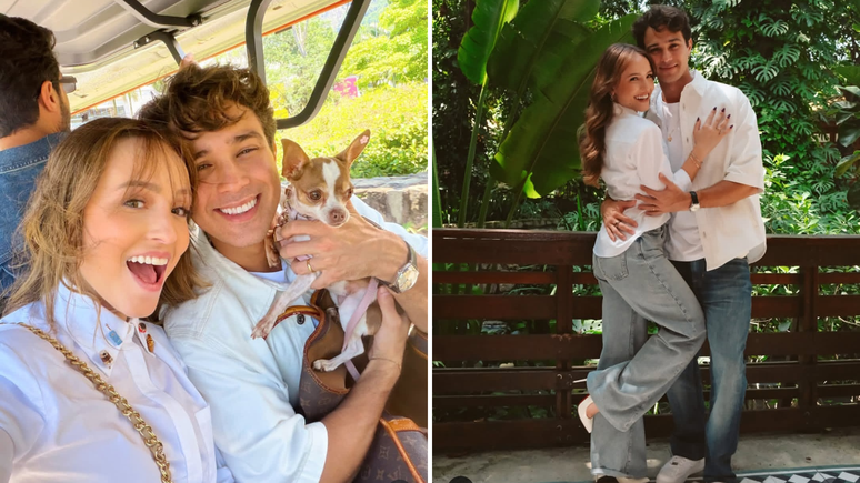 Larissa Manoela e Andr&eacute; Luiz Frambach 