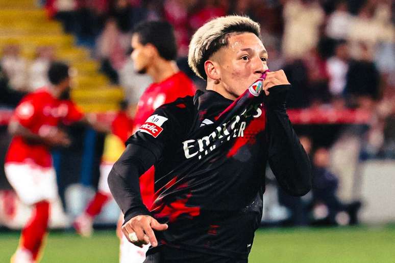 Prestianni marcou o gol da vit&oacute;ria do Benfica &ndash;