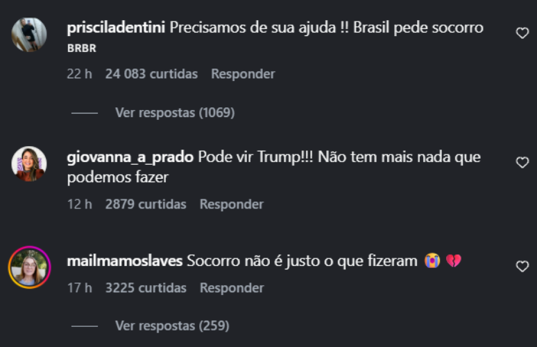 Pedidos de interven&ccedil;&atilde;o