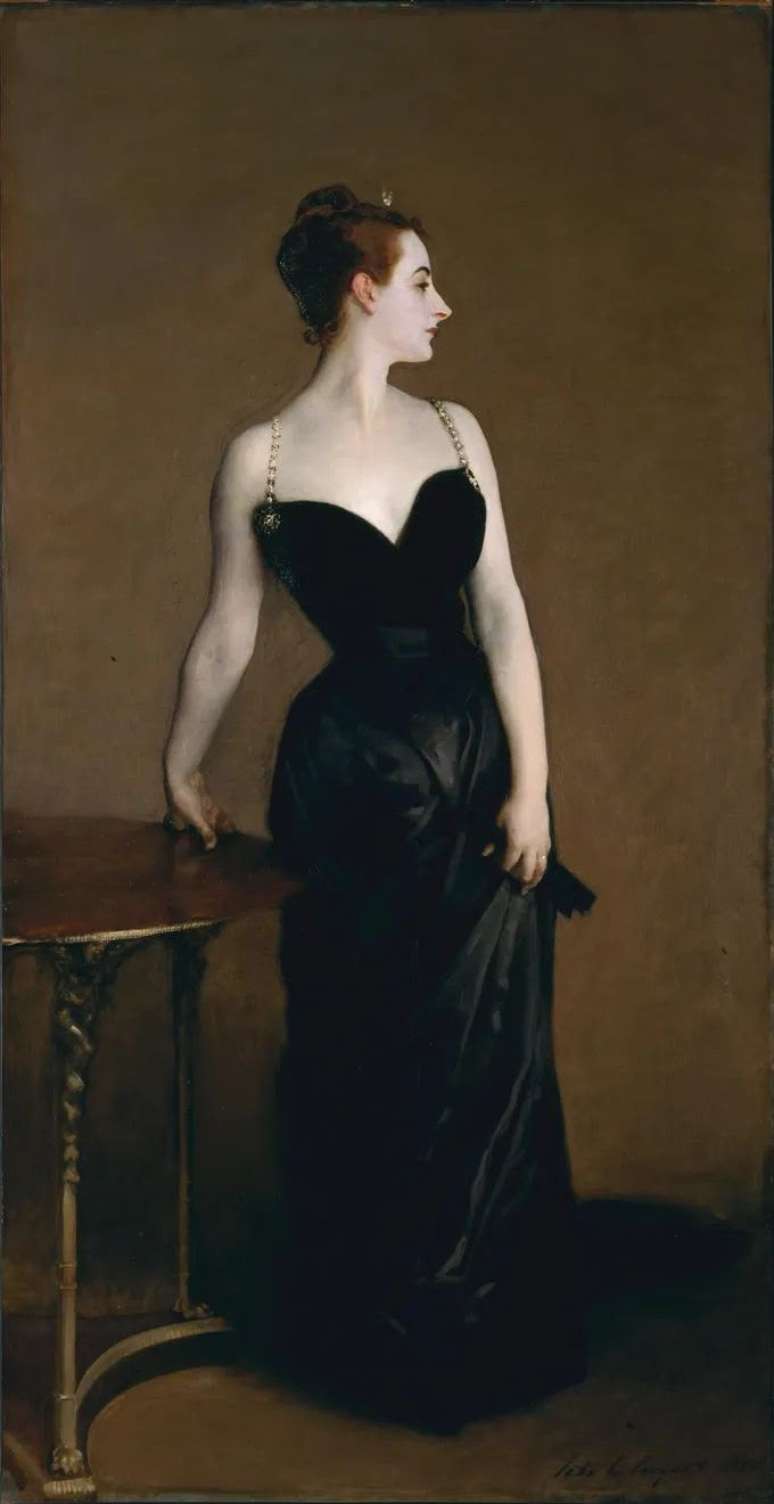Virginie Gautreau, a Madame X, retratada por John Singer Sargent em 188 