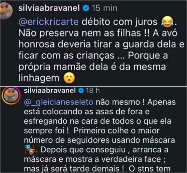 Silvia Abravanel sugeriu que Poliana Rocha recorresse &agrave; Justi&ccedil;a para pedir a guarda dos netos.