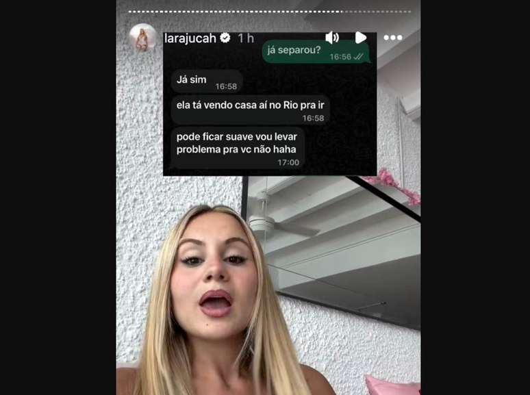 Influenciadora exp&otilde;e prints no Instagram &ndash;