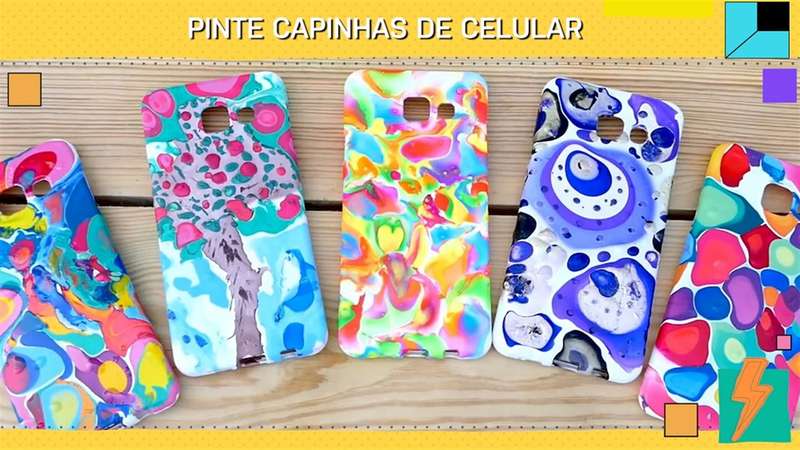 Aprenda a pintar capinha de celular