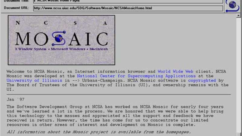 Mosaic: há 20 anos, era lançado o 1º navegador gráfico da web