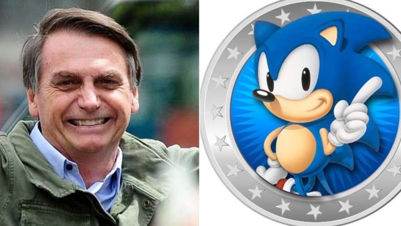 Perfil oficial do game Sonic reage a vídeo de Bolsonaro