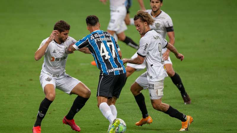 Em duelo equilibrado, Grêmio e Atlético-MG ficam no empate