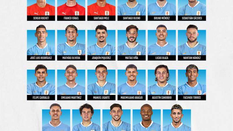 Uruguai divulga convocação para as Elminatórias com jogadores de