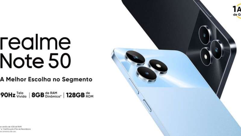 Realme Note 50 chegará "em breve" ao Brasil, confirma marca