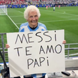 'Fã do Messi de 100 anos': conheça a vovó que já pediu o craque em casamento