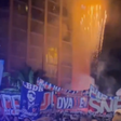 Torcedores da Universidad de Chile fazem foguetório no Rio antes de jogo decisivo