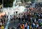 Protestos foram realizados antes do jogo entre M&eacute;xico x It&aacute;lia, o primeiro da Copa das Confedera&ccedil;&otilde;es no Maracan&atilde;