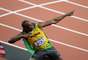 Usain Bolt em Londres-2012, campeão dos 100m, 200m e revezamento 4x100m