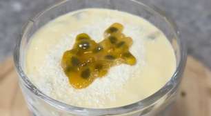Mousse de Maracujá Proteico; para emagrecer comendo de tudo
