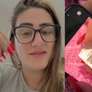 Jovem descobriu a origem da pea ao chegar em casa e conferir a etiqueta Foto: Reproduo/Redes sociais