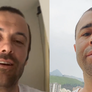 Kayky Brito e o motorista Diones Coelho Foto: Reproduo/Instagram