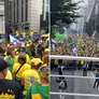 Ato de apoio a Jair Bolsonaro Foto: Reprodução/Twitter