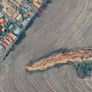 Cratera cresce em direção à cidade do interior de São Paulo Foto: Google Street View