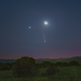 Urano, Júpiter, cometa 12P e a Lua na fase crescente (Imagem: Reprodução/Juan Carlos Casado (Starry Earth, TWAN) Foto: Canaltech