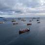 Navios presos no Estreito de Ormuz Foto: Photos for You/GettyImages