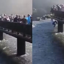 Turista pulou nas Cataratas do Iguaçu para pegar celular Foto: Reprodução/Redes Sociais