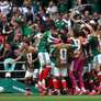 México comemora primeiro gol da Copa do Mundo Foto: Luke Hales / Getty Images