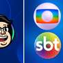 Logo: Cazé TV, Globo e SBT Foto: Reprodução