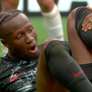 Koné quebrou a perna Foto: Reprodução/CazeTV